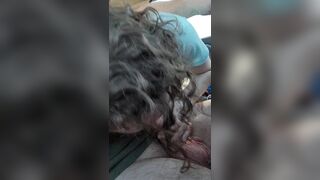 RoadHead Sucking and Stroking him while he Drives