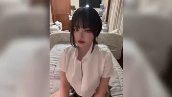 Korean Girl with Big Boobs Blowjob