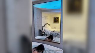 Madygiofficial topless bathtub vid