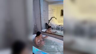 Madygiofficial topless bathtub vid