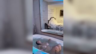 Madygiofficial topless bathtub vid