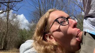 Slutty Sarah Loves Sucking Cock in Public