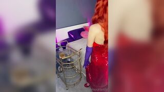 Hot Amouranth Red Dress Cosplay Sextape Tape Video Tape Leaked