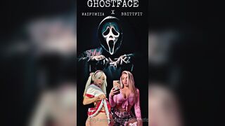 Waifumiia With Therealbrittfit Ghost Face Halloween Porn Video Tape Leaked