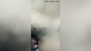 To avoid the pain, the girlfriend herself caught the cock and inserted it in her pussy
 Indian Video Tape