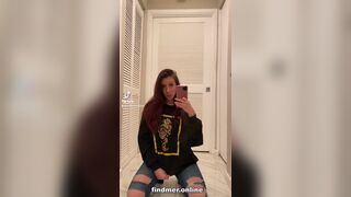 A little flexible tik tok naked dildo ride Leaked