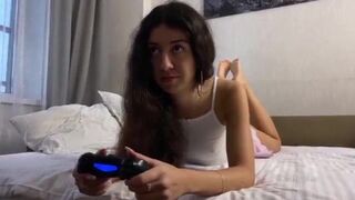 Gorgeous  Tight Ass Banged By Stepsister 18 Yperiodoperiod While She Was Playing Video Tape Games HD