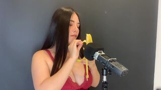 Gorgeous ASMR Wan Banana Blowjob Video Tape Leaked – Famous Internet Girls