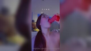 Lauren Alexis Dildo Deepthroat Blowjob