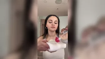 Selena Gomez Braless (3 Pics + Video Tape)