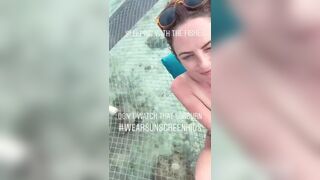 Top  Kaya Scodelario Sexy Topless Instagram Story HD