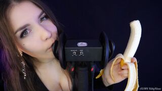 KittyKlaw ASMR Banana 3 Dio Licking Mouth Sounds Video