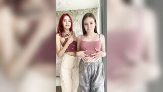 Cute TikTok chicks totally naked