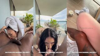 Auhneesh Nicole Slippery Oil Goddess Wet Balcony Bang Video