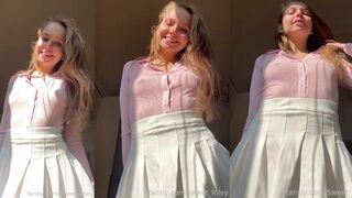 Baby Riley Teases Her Petite Titties in Amateur XXX Video