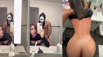 Angela Alvarez prende il cazzo mostruoso di Ghostface in un video di sesso intenso