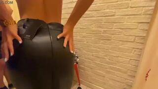 Top  Trying Leather Clothes In Changing Room And He Cum On My Big Titties – Cock2squirt