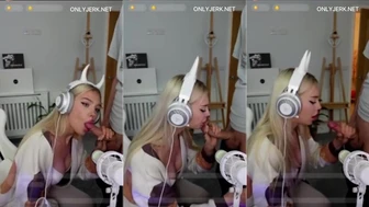 Ariesiatv Teases Cock Hungry Skills in Leaked TikTok Livestream Blowjob Video