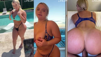 Lila Hayes, mrluckypov ile birlikte POV tarzı bir seks videosunda tahrik edici hareketler sergiliyor.