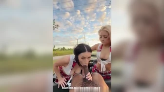 Auhneesh Nicole Schoolgirls Get Dirty In Leaked Threesome Fuck Fest Video