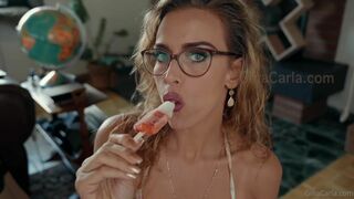 Gina Carla Sucking Popsicle ASMR Tape Leaked