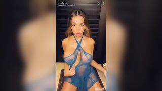 Lyna Perez Amazing Nightgown Nip Slip Tape Leaked