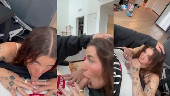 Arikytsya Gives A Blowjob In The Living Room