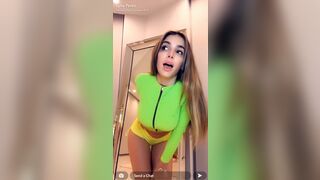 Lyna Perez Topless Outfit Striptease