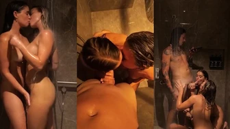 Rebecca McLeod And Polly Wigney Enjoy Passionate Shower Sex