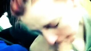 Girlfriend Does Quick Oral Sextape And Swallow Cum In The Car