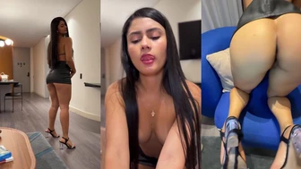 Anna Arango Teases Boyfriend With Deepthroat Blowjob