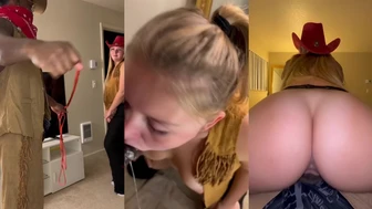 Amyyyy007 Sucks And Rides A Big Black Cock