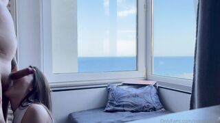 Ioana Adriana Rides Cock Overlooking The Ocean