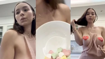 Sophie Mudd Teases While Cooking In Lingerie