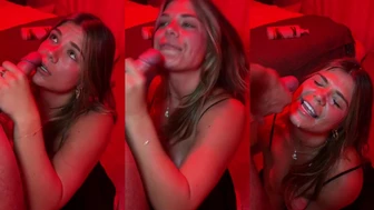StevieXo Gags On Cock Before Thick Cumshot