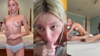 Petite Blonde Model Takes Hard Cock After Sucking