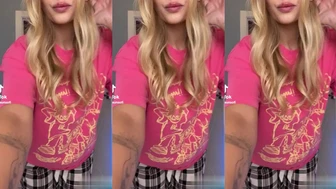 Petite Teen Girl Making Comes Out The Door Naked Trend On TikTok Porn