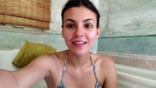 Victoria Justice in Bikini on a Bathtub Video