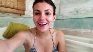 Victoria Justice in Bikini on a Bathtub Video