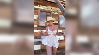 Saraunderwood Cowgirl Getting Naked Outdoor Onlyfans Leaked Video