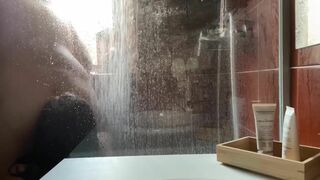 Fucks his Latina roommate at the shower