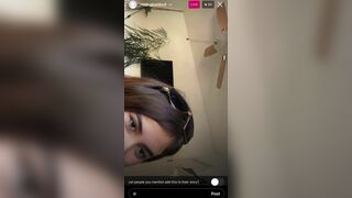 Gorgeous IG Live girl caught naked