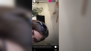 Gorgeous IG Live girl caught naked