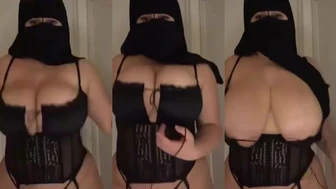 Arabian Beauty Teases With Topless OnlyFans Preview