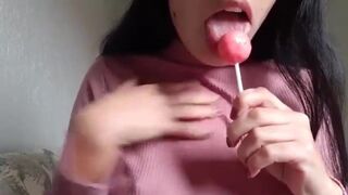 Jessy ASMR Lollipop Licking Leaked Video