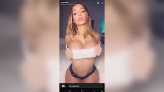 Lyna Perez Boobs Tease Leaked Video