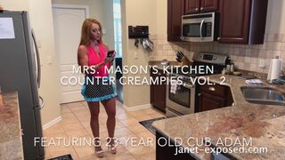 Janet Mason - Mrs.Mason’s Kitchen Counter Creampies Vol.2 Onlyfans Video