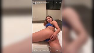 Brandy Gordon Livestream Striptease Blue Lancery