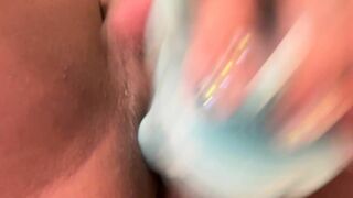 Ebony Fucking Creamy Pussy With A Dildo