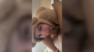 Baby Bear Swallowing Dick